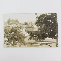 Circa 1910 Birds Eye View Ashland Oregon Downtown Plaza RPPC Postcard