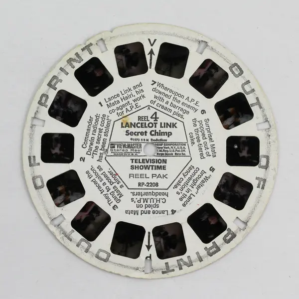 View-Master Lancelot Link Secret Chimp TV Show RP 2208 Reel 4 Out Of Print