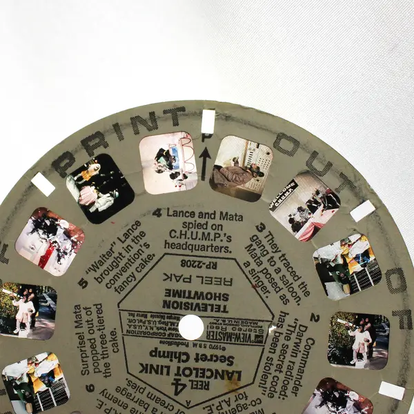 View-Master Lancelot Link Secret Chimp TV Show RP 2208 Reel 4 Out Of Print