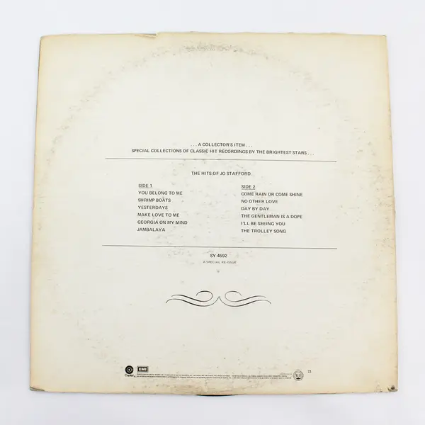 The Hits Of Jo Stafford - 12" Vinyl Record