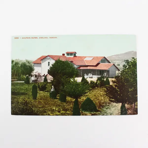 Lot Of 2 Ashland Oregon Litho Postcards 1908 Hilts California DPO Postmark