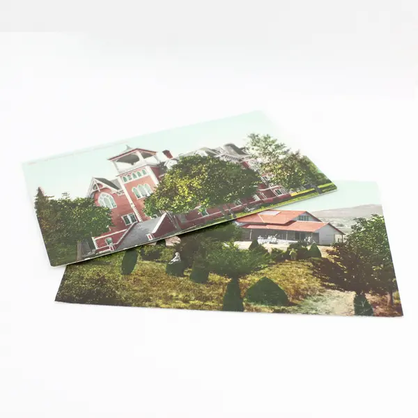 Lot Of 2 Ashland Oregon Litho Postcards 1908 Hilts California DPO Postmark