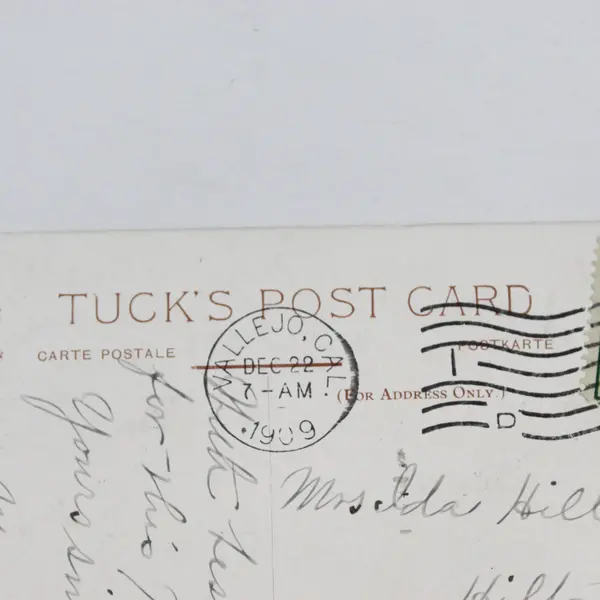 1909 Christmas Greetings Cherub Choir Angel Heads Reynolds Postcard Tuck & Sons
