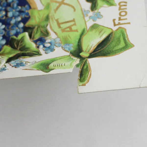 1909 To Greet You At Xmas Flowers Ivy Postcard Henley California DPO Postmark