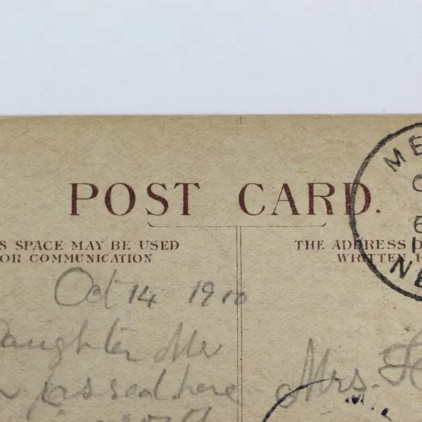 Vintage 1910 Painting Postcard Mills Nebraska MOB Postmark