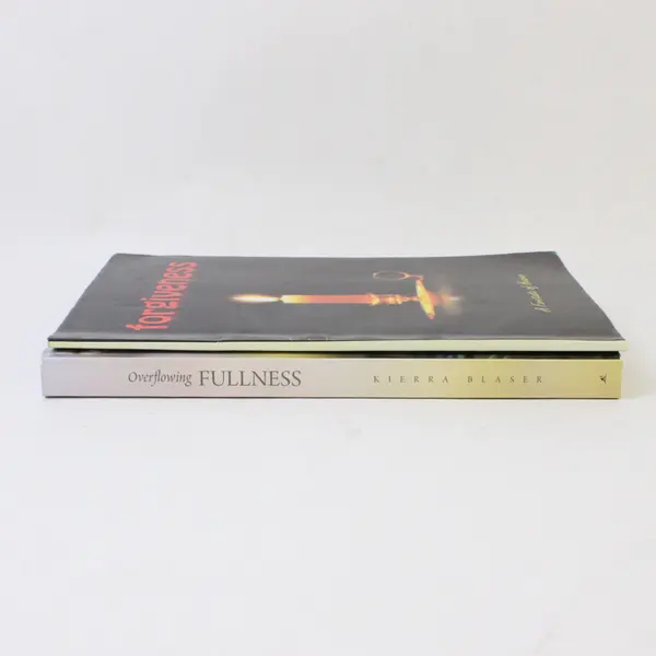 Lot of 2 Paperbacks Forgiveness (Word of Christ) & Overflowing Fullness - Kierra