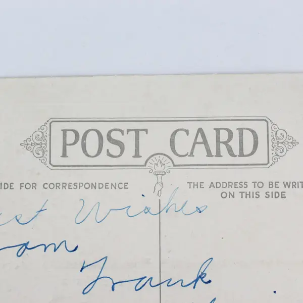 Vintage Hope For A Thousand Longings Romantic Couple Embossed Postcard 1910s