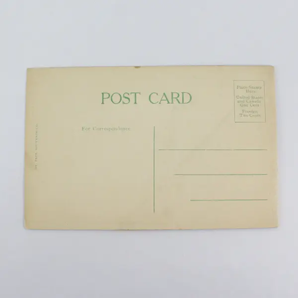 Vintage Hearty Greetings Flower Bouquet Folding Embossed Postcard