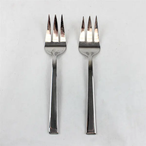 Lot of 2 Meridian by Dansk 18/10 Stainless 3-Tined Serving Forks