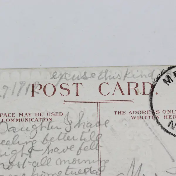 Vintage Hold To The Mirror Hidden Meaning Greeting Postcard 1912 Dwig 