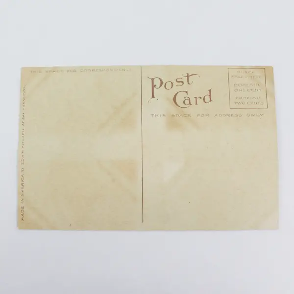 Vintage An Eskimo Teddy Bear Baby Litho Postcard 1909 Edward H Mitchell 