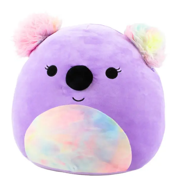 Squishmallow 12" Renate Lavender Koala Tie-Dye Ears & Belly Plush - Used