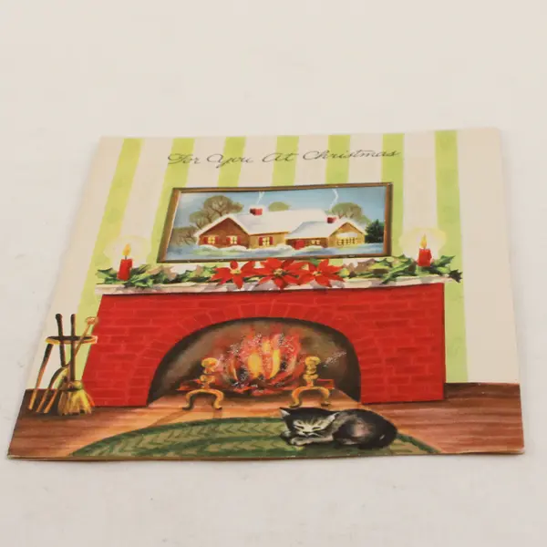 Vintage 1950s Art Guild of Williamsburg Christmas Greeting Card - Unwritten In