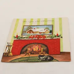 Vintage 1950s Art Guild of Williamsburg Christmas Greeting Card - Unwritten In
