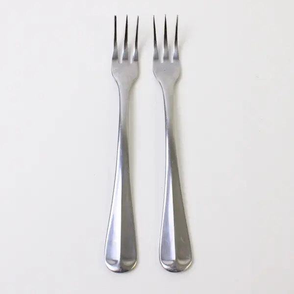 Lot of 2 Farberware Flatware Brookfield Pattern SS Cocktail Forks 5.5" Rare HTF