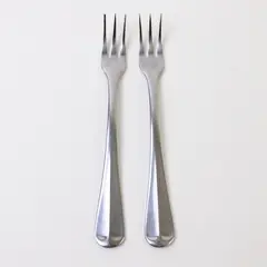 Lot of 2 Farberware Flatware Brookfield Pattern SS Cocktail Forks 5.5" Rare HTF