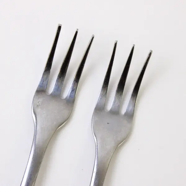 Lot of 2 Farberware Flatware Brookfield Pattern SS Cocktail Forks 5.5" Rare HTF