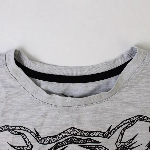 Old Navy Gray Tiger Print Black Sleeveless Activewear Top Boys Size L (10-12)