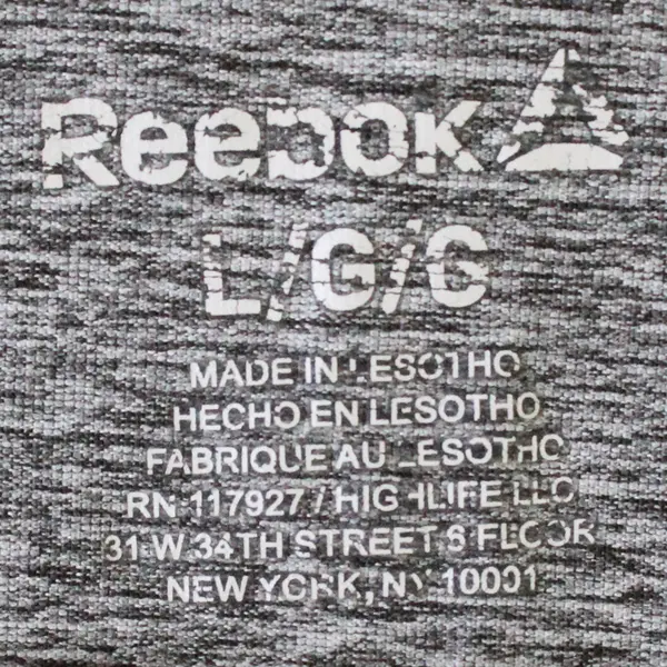 Reebok Brand Gray Speckled Sleeveless Activewear Top Basic Women's Size Large