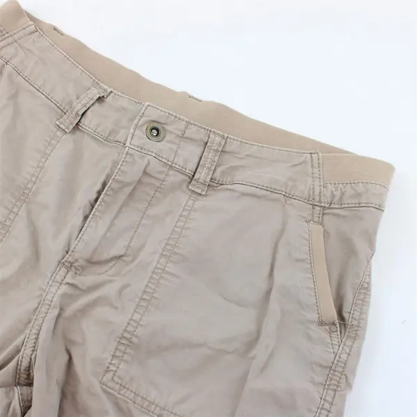 Lee Solid Beige/Khaki Relaxed Fit Knee Length Pants Outdoor Women's Size 10 M