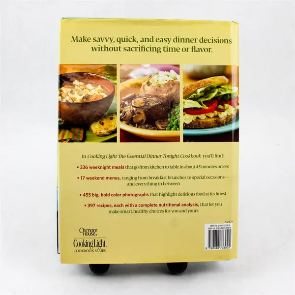 Cooking Light The Essential Dinner Tonight Cookbook 2009 Hardcover Dust Jacket