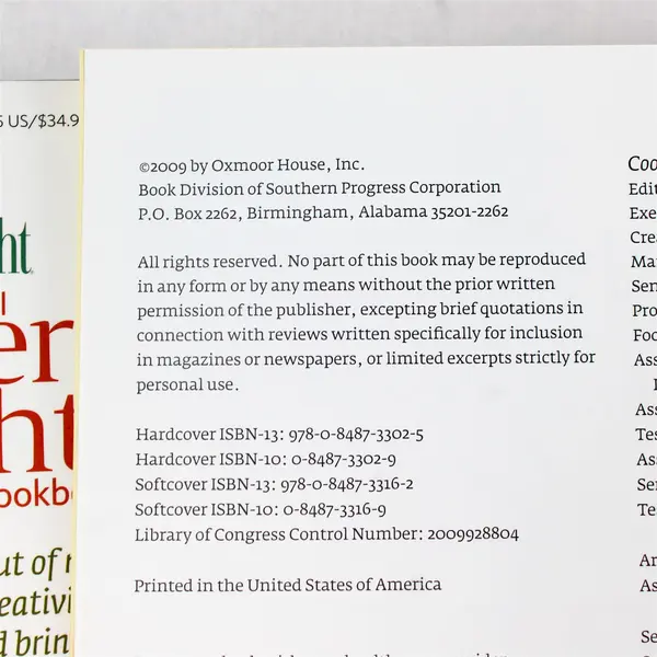 Cooking Light The Essential Dinner Tonight Cookbook 2009 Hardcover Dust Jacket