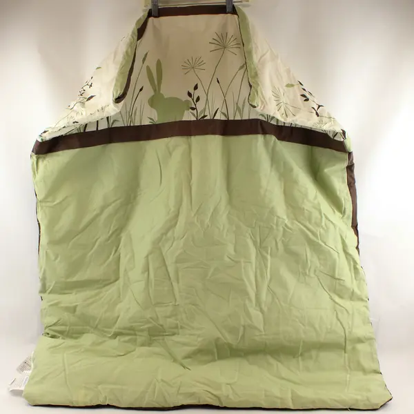 Lot Of 5 Kids Line The Green Collection Baby Comforter & 4 Valance Curtains 61"