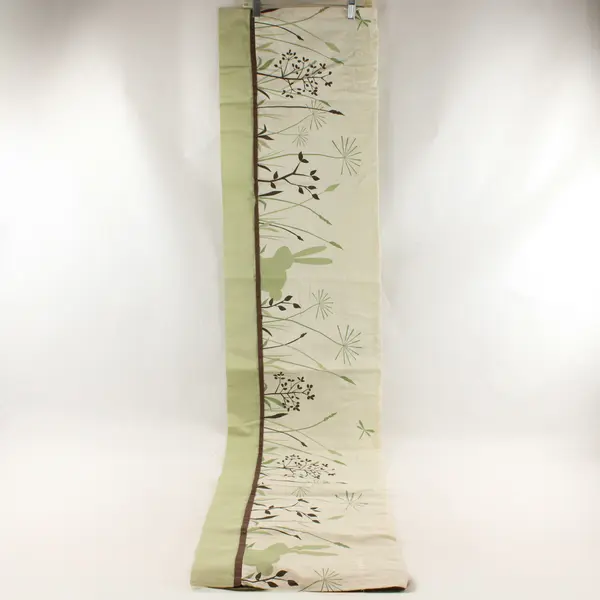 Lot Of 5 Kids Line The Green Collection Baby Comforter & 4 Valance Curtains 61"