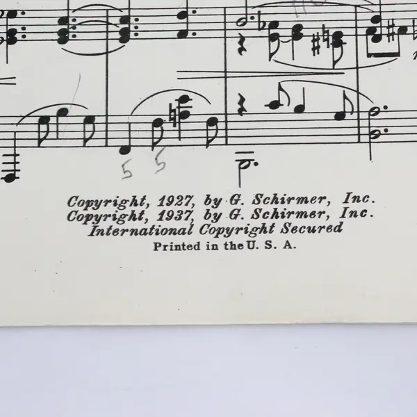 Vintage By The Bend Of The River Clara Edwards Piano Sheet Music 1937 Used