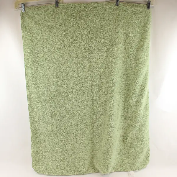 Carter's White/Green Cute Duckling/Frog Baby Blanket 100% Polyester 30" x 37"
