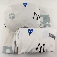 Lot Of 4 Epic Games Fortnite Pattern Queen Bed Set (2 Pillowcases, Flat, Fitted)