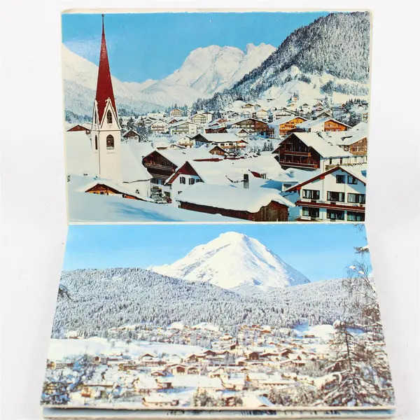 Vintage Winter Postcard Book Seefeld Tirol Austria - Topographical