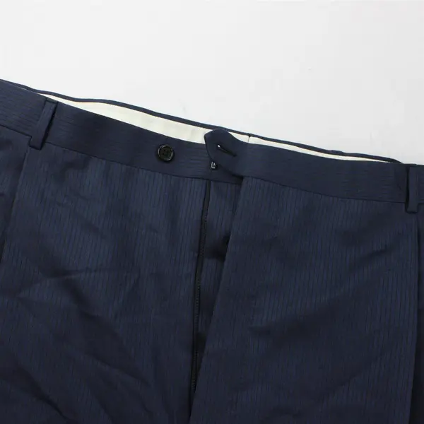 Avi Rossini Dark Blue Pinstripe Men's Suit Jacket & Pants Pre-Owned