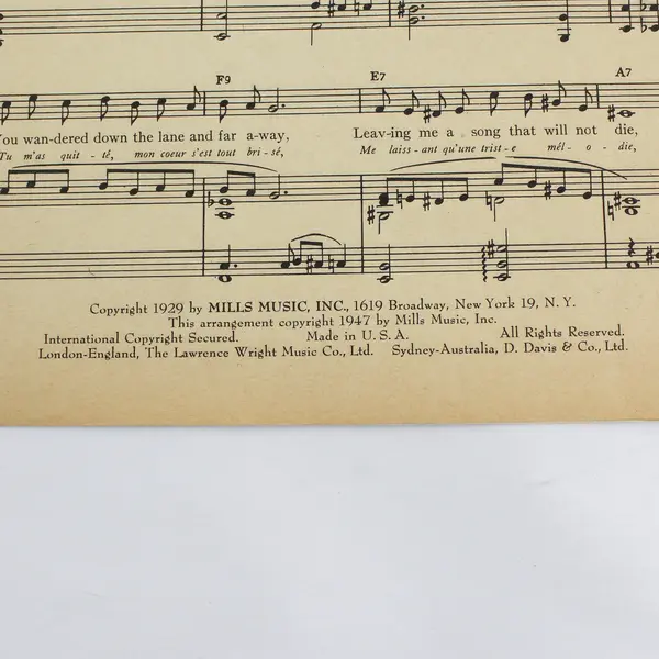 Vintage Star Dust Piano Sheet Music Song Book 1929 Mills Music