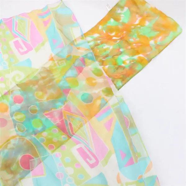 Lot of 5 Women's Lightweight Colorful Spring Scarves