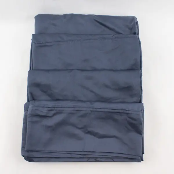 Lot Of 4 Costco Kirkland Dark Blue King Size Pillowcases 100% Cotton 680 Thread
