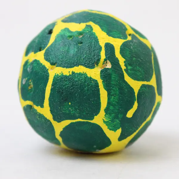 Handmade Mexican Folk Art Turtle Bobblehead with Ball - Collectible