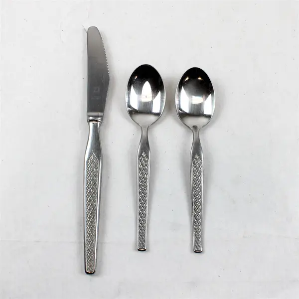 Lot of 3 Toledo by Wirths Germany Flatware Pieces 2 Teaspoons and Dinner Knife