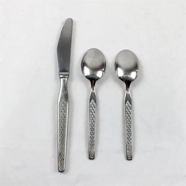 Lot of 3 Toledo by Wirths Germany Flatware Pieces 2 Teaspoons and Dinner Knife