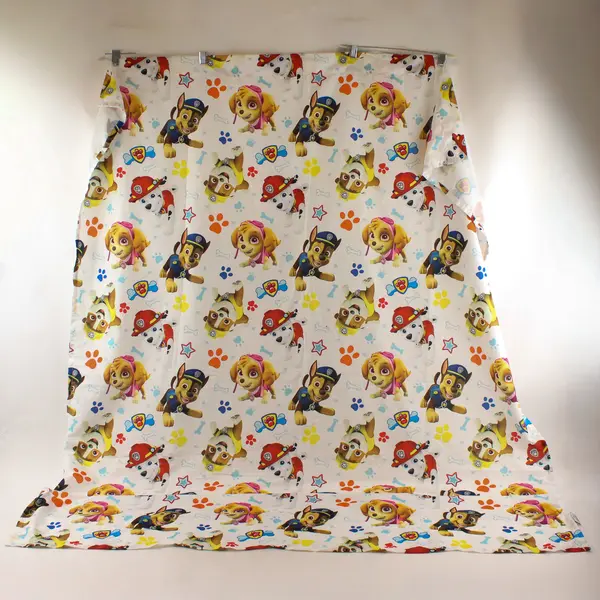 Lot Of 2 Nickelodeon Paw Patrol Single Fitted & Flat Bed Sheets 100% Polyester