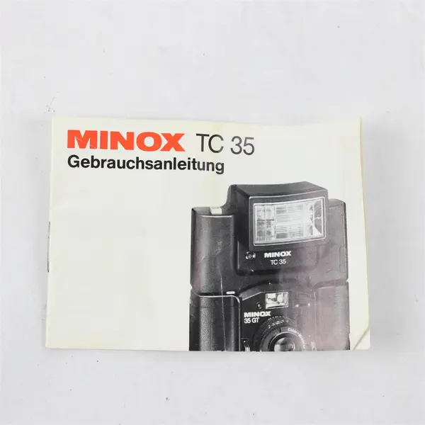 Minox TC35 Flash Unit Instruction Manual German - Used, Warped