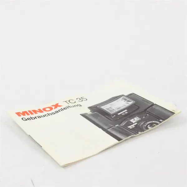 Minox TC35 Flash Unit Instruction Manual German - Used, Warped