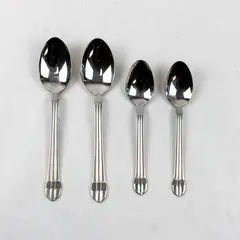 Lot of Four 18/10 Stainless Spoons From International Silver in Pattern INS453