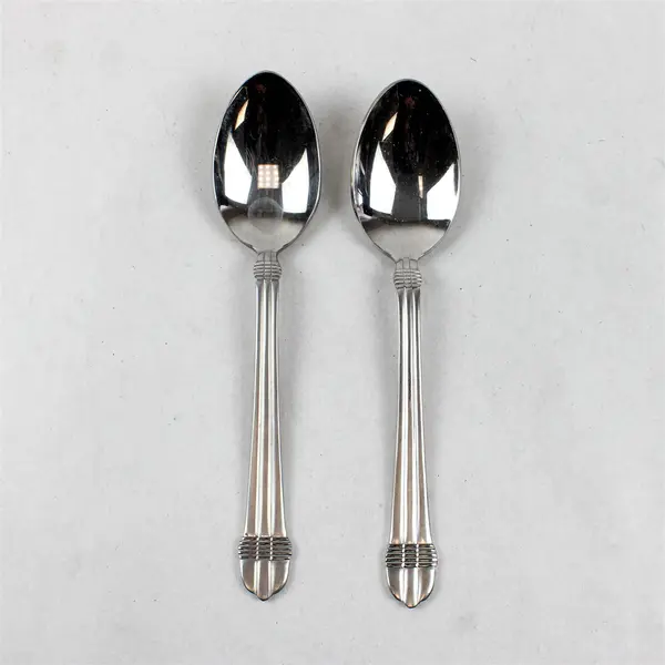 Lot of Four 18/10 Stainless Spoons From International Silver in Pattern INS453
