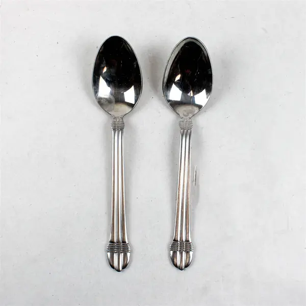 Lot of Four 18/10 Stainless Spoons From International Silver in Pattern INS453