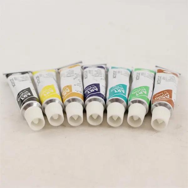 Lot of 7 Tubes of Art Studio Acrylic Paint, Assorted Colors 12 ml