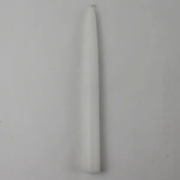 Lot Of 2 Unbranded Matching White Unscented Taper Candle Sticks 9.25" Tall
