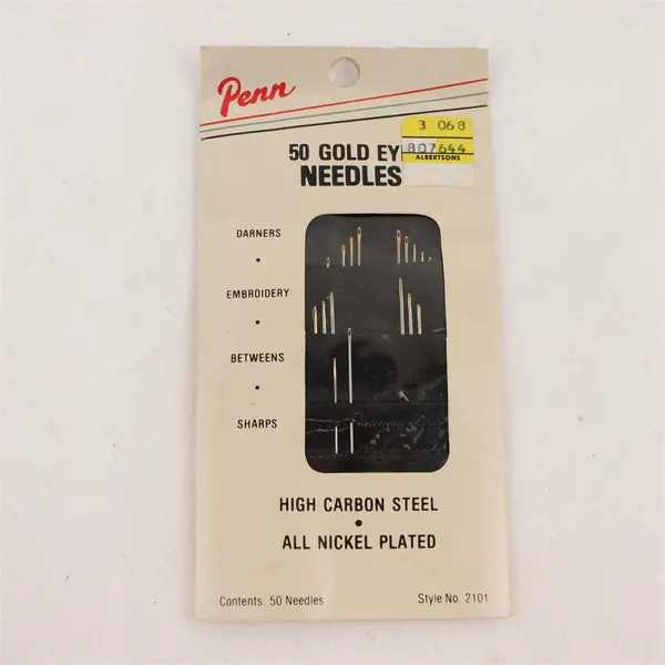 Lot of 4 Packs of Vintage Sewing Needles in Original Packs