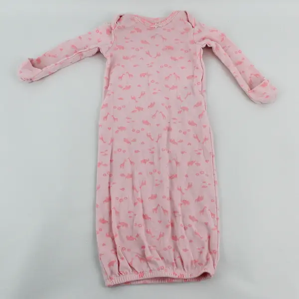 Lot of 3 Carter's Simple Joys Baby Girls' Nightgowns Size 0-3 Months