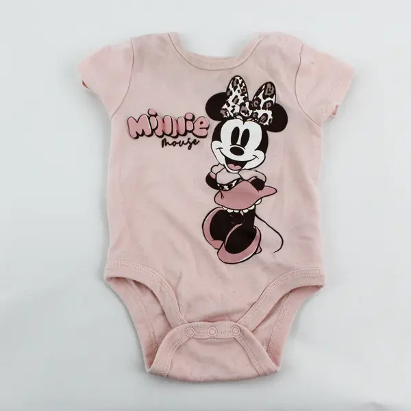3 Pc Lot Disney Minnie Mouse Pink & White Baby Girls' Clothes Size 3-6M